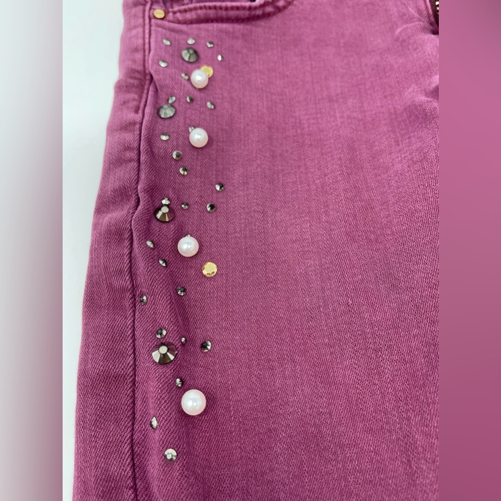 MAYORAL: Purple Jeans with Embellishments, Size 8 - Picture 5 of 7